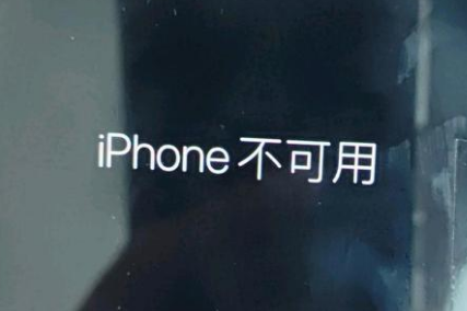 上安乡苹果服务网点分享锁屏界面显示“iPhone 不可用”如何解决 